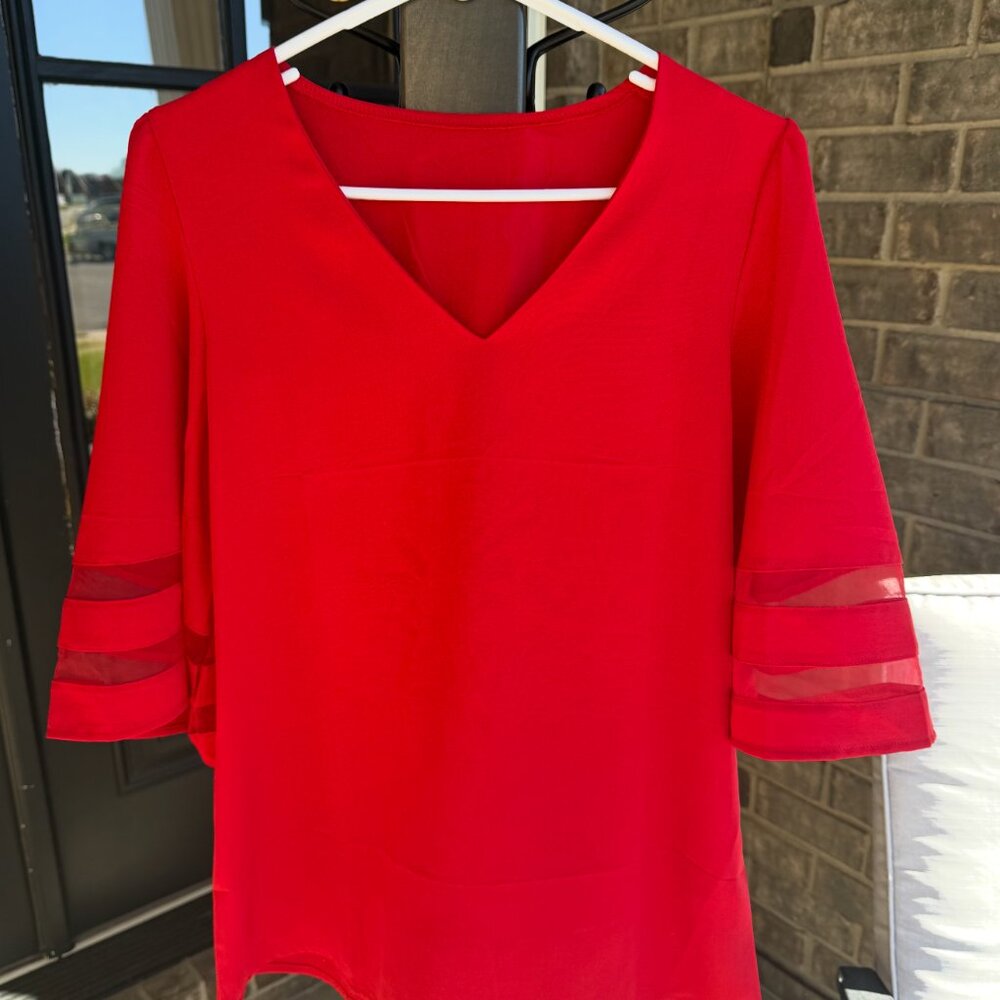 Women's Small Red Blouse